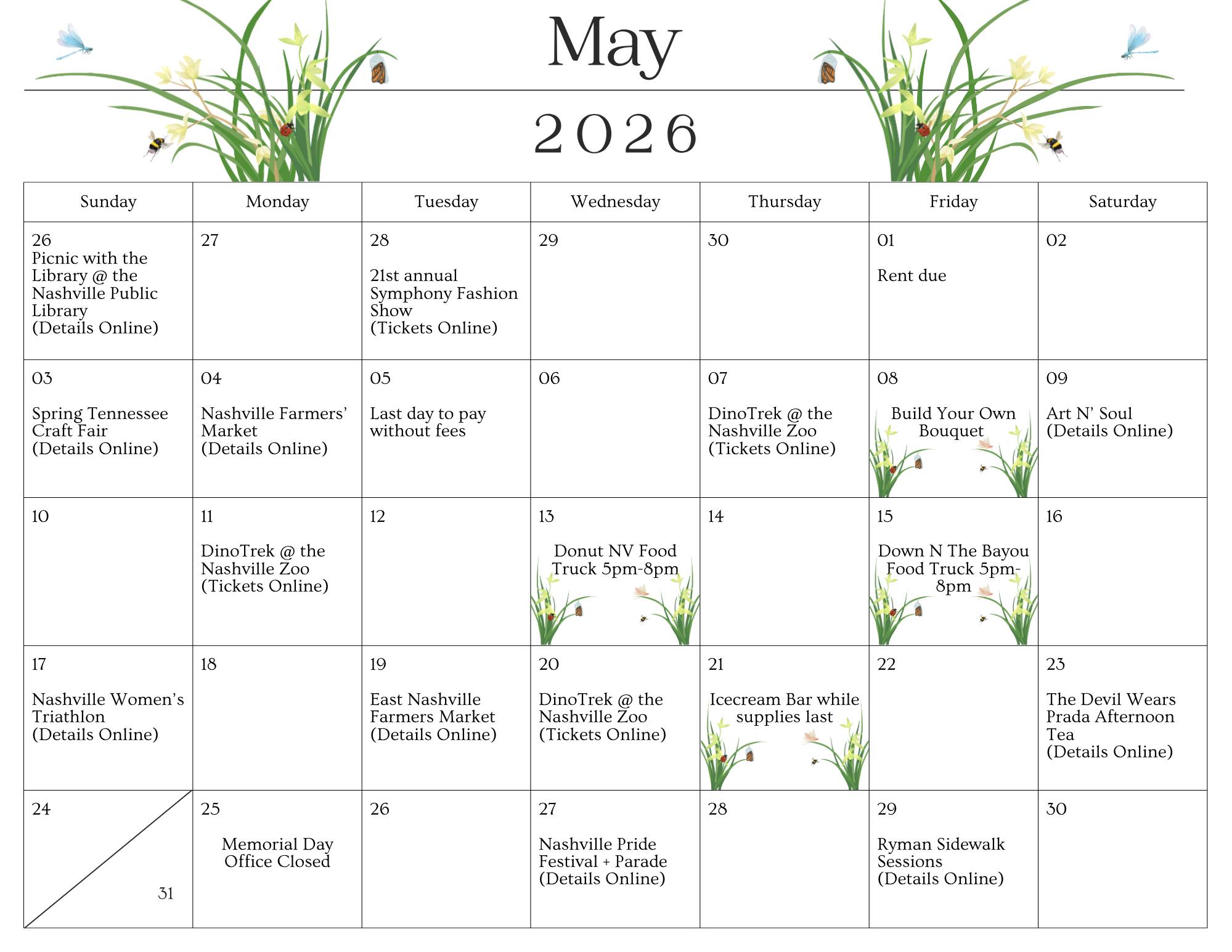 May 2026 Calendar