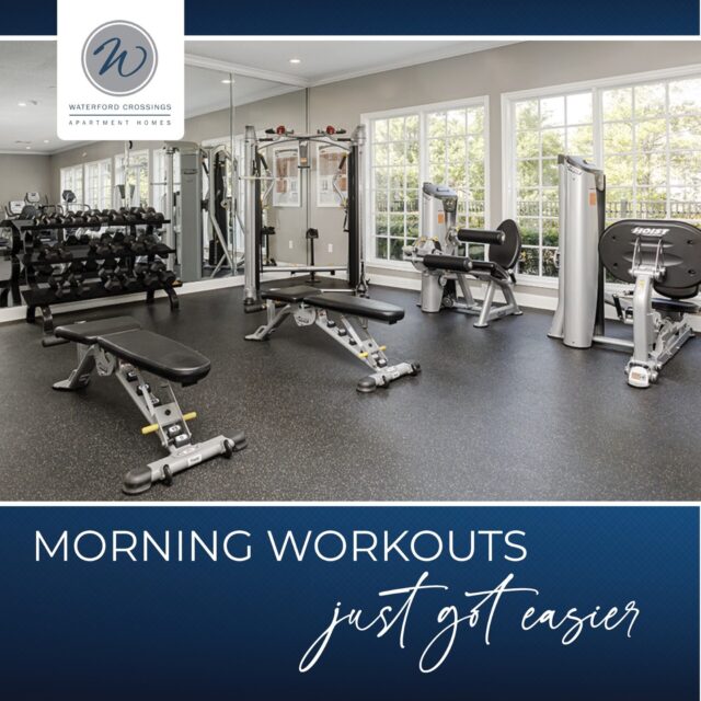 What if your morning workout was just steps from your front door?

At Waterford Crossings, our fully equipped fitness centers help residents save time, stay active, and start the day feeling their best.
Morning workouts just got easier—and your new routine starts here.

#WaterfordCrossings #MorningWorkout #ApartmentAmenities #AntiochApartments #NashvilleLiving