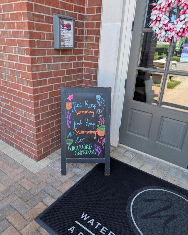 Just keep swimming to Waterford Crossings! Stop in for a tour today!