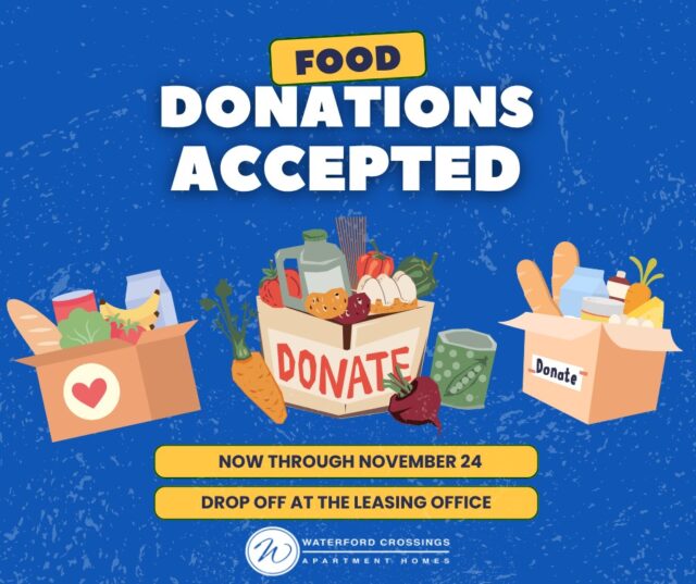 Reminder: we are collecting CANNED goods this month for a food drive!

Drop off your donations now through November 24th! 🥫

#FoodDrive