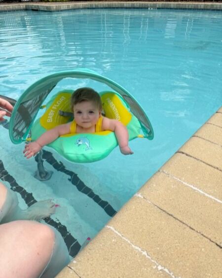 We had a tiny visitor at the pool today enjoying some fun in the sun for his first swim!

Your first of many memories can be made here at Waterford Crossings!!