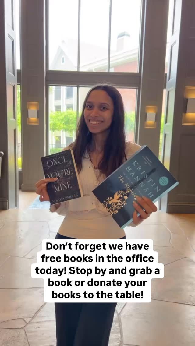We have some awesome books here in the office for pick up today August 12th in honor of #NationalBookDay this passed weekend! Stop by and grab a book or donation your old books to the table. #WaterfordCrossings #Arlingtonproperties